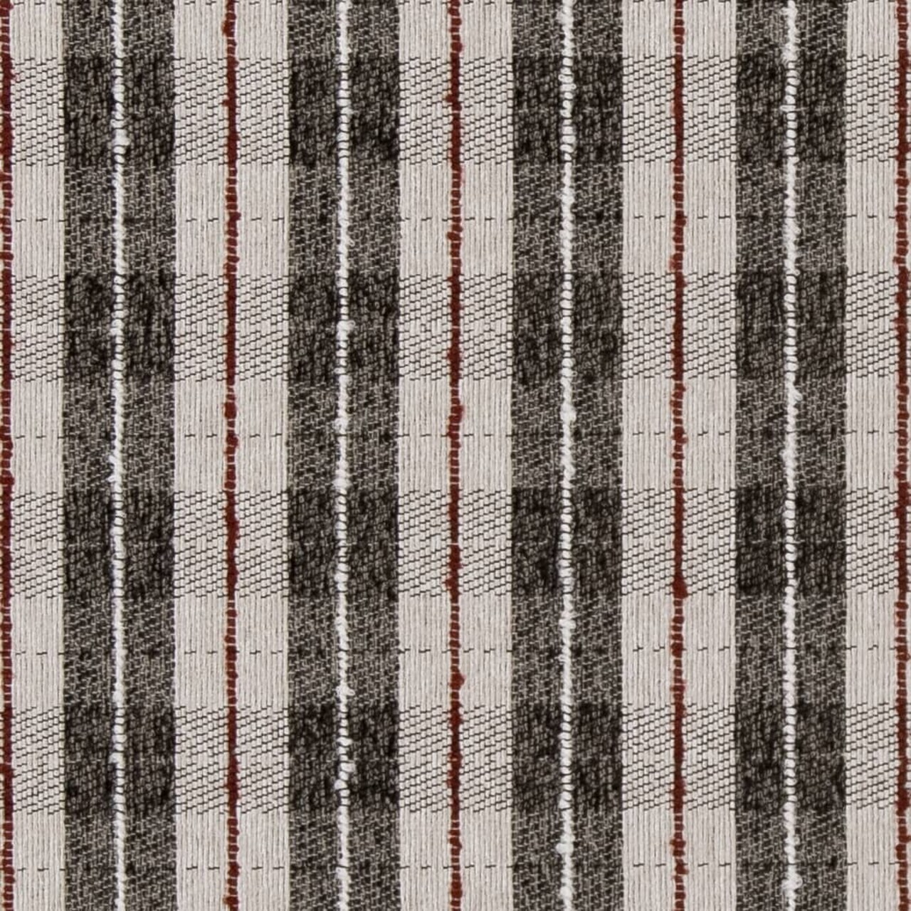 Pepper Plaid - Grey & Silver Plaid Upholstery Fabric 54 Inches"